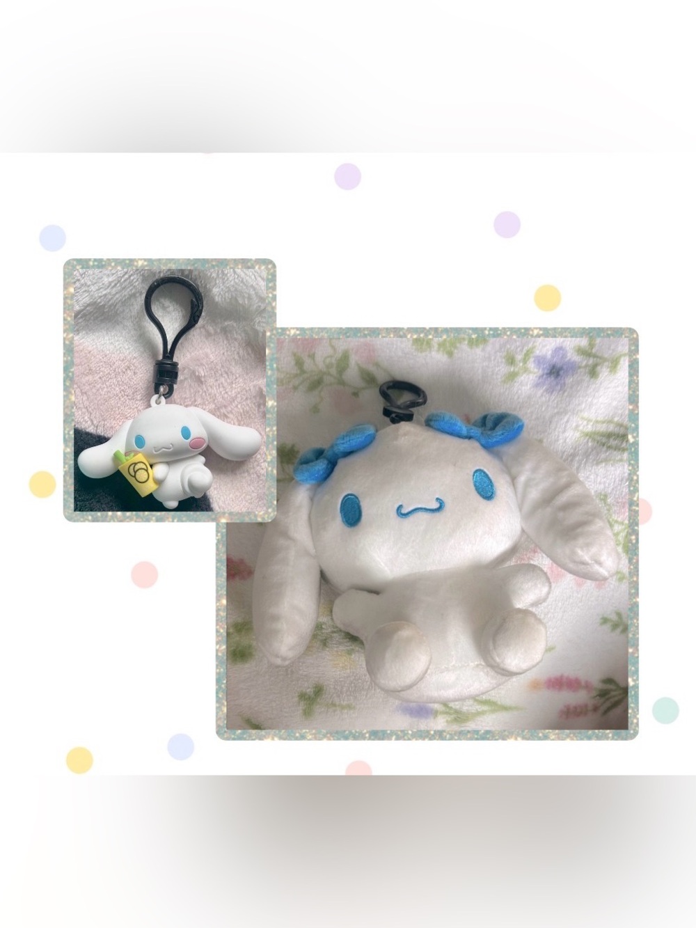 Cinnamoroll Plush Keychain Set
